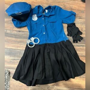 Kids Police Officer Costume - Blue and Black